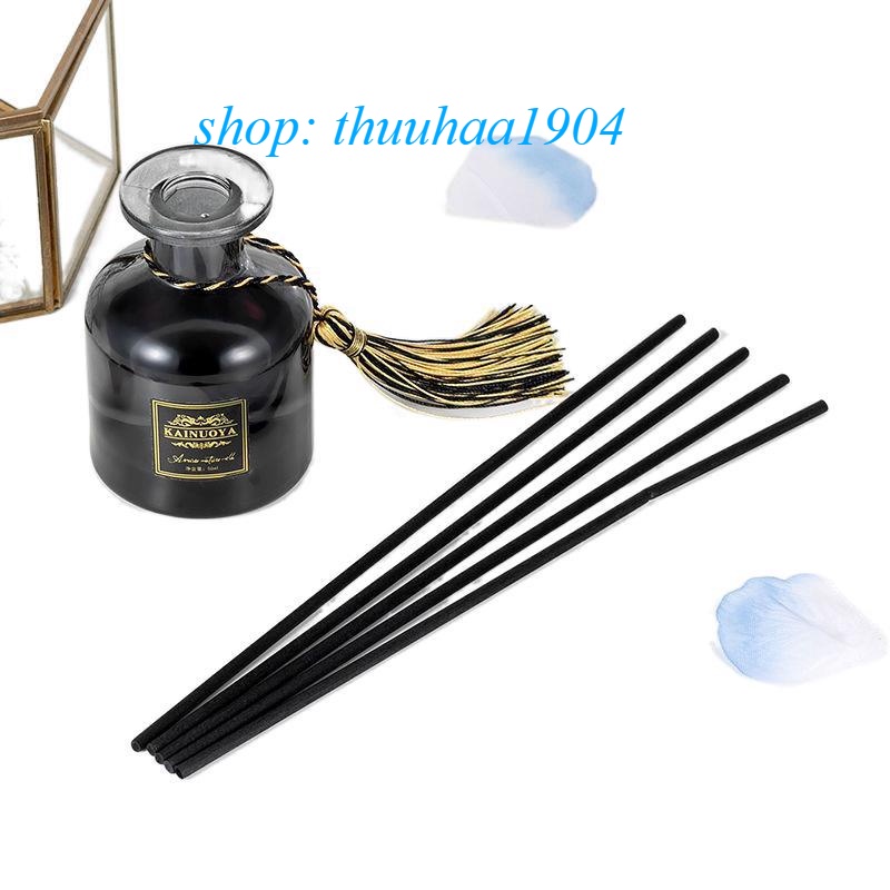 Tinh dầu khuếch tán thơm phòng cao cấp kèm que gỗ và dây trang trí  TD10-H2A