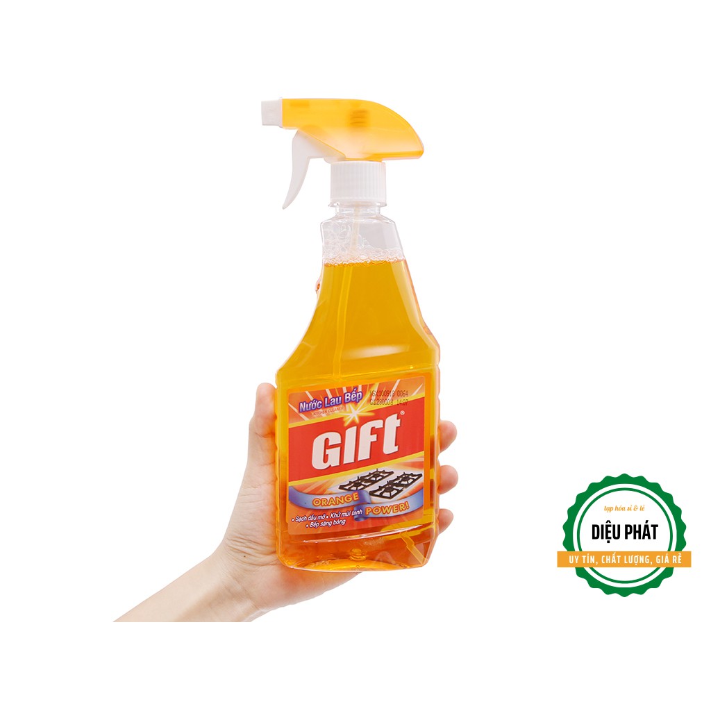 ⚡️ Nước Lau Bếp Gift Orange Power Tinh Dầu Cam Chai 520ml