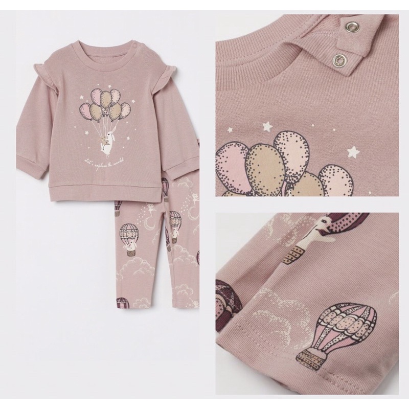 Set bộ nỉ da cá màu rất yêu nhẹ nhàng săn sale TBN sz 12-18m