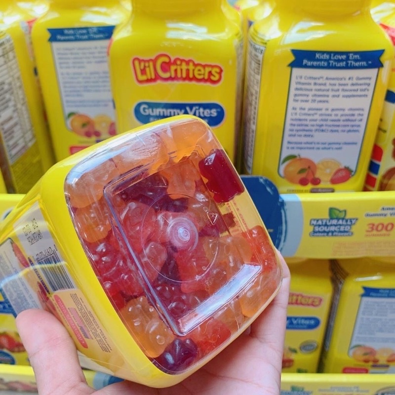 Kẹo Dẻo L'il Critter Gummy Vites Complete Multivitamin - Kẹo vitamin tổng hợp 300v kẹo gấu Mỹ