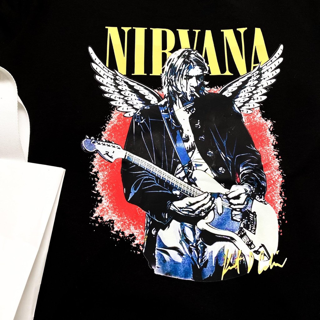 Áo thun NIRVANA ROCK tee, áo T shirt form rộng nam nữ unisex , MSW Town