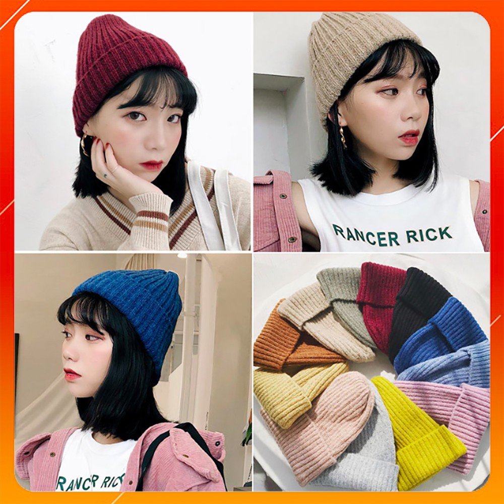 Mũ len unisex nam nữ cá tính