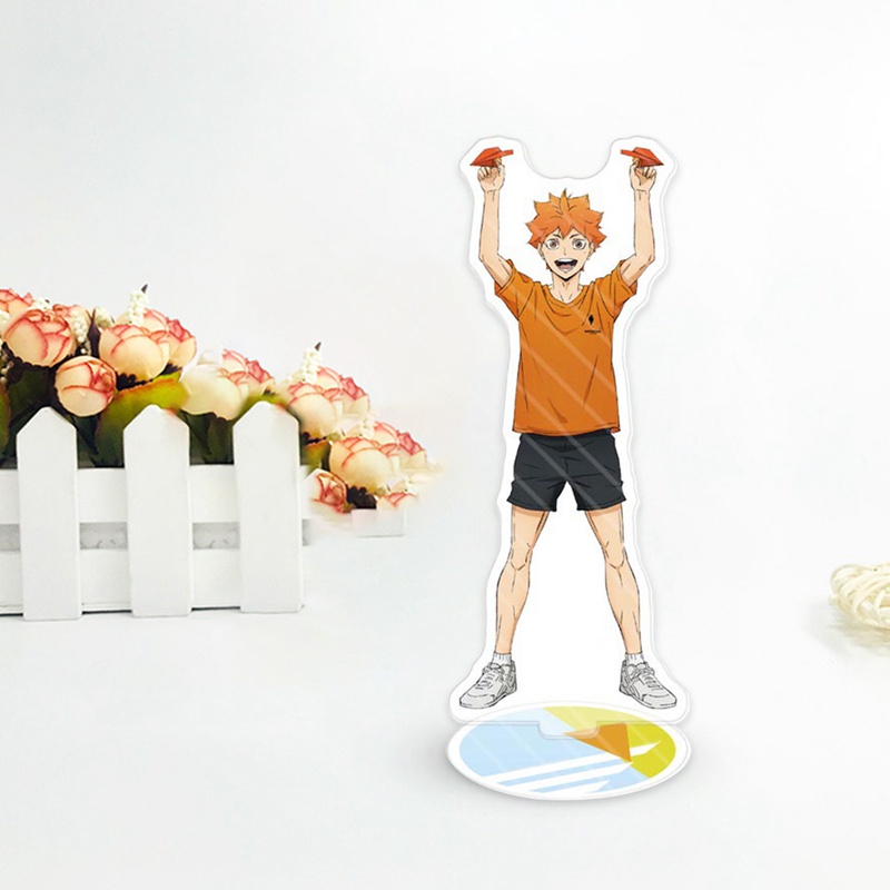 Mô hình bảng đứng nhân vật Hinata Shoyo Kageyama trang trí để bàn