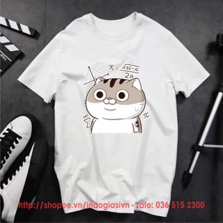 Áo thun Mèo làm phép tính