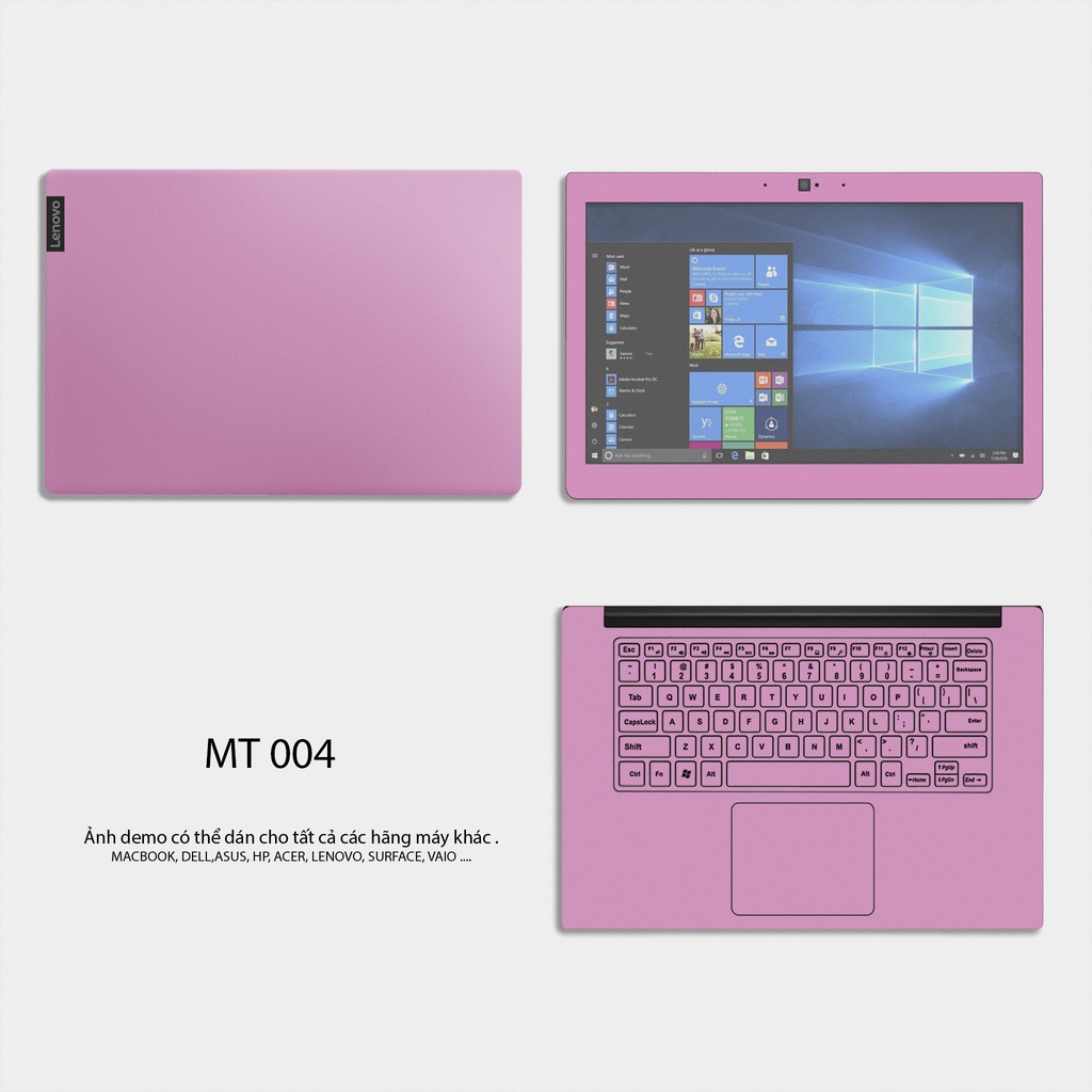 Skin Dán Laptop - Mẫu Màu Trơn (new P2) - Cho Tất Cả Các Dòng Laptop