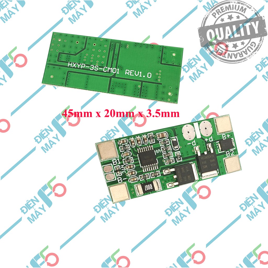 DMF5 Mạch sạc pin Li-ion 3S 12.6V - 10A , chuyên sạc pin 3S 9.6V, 12.6V