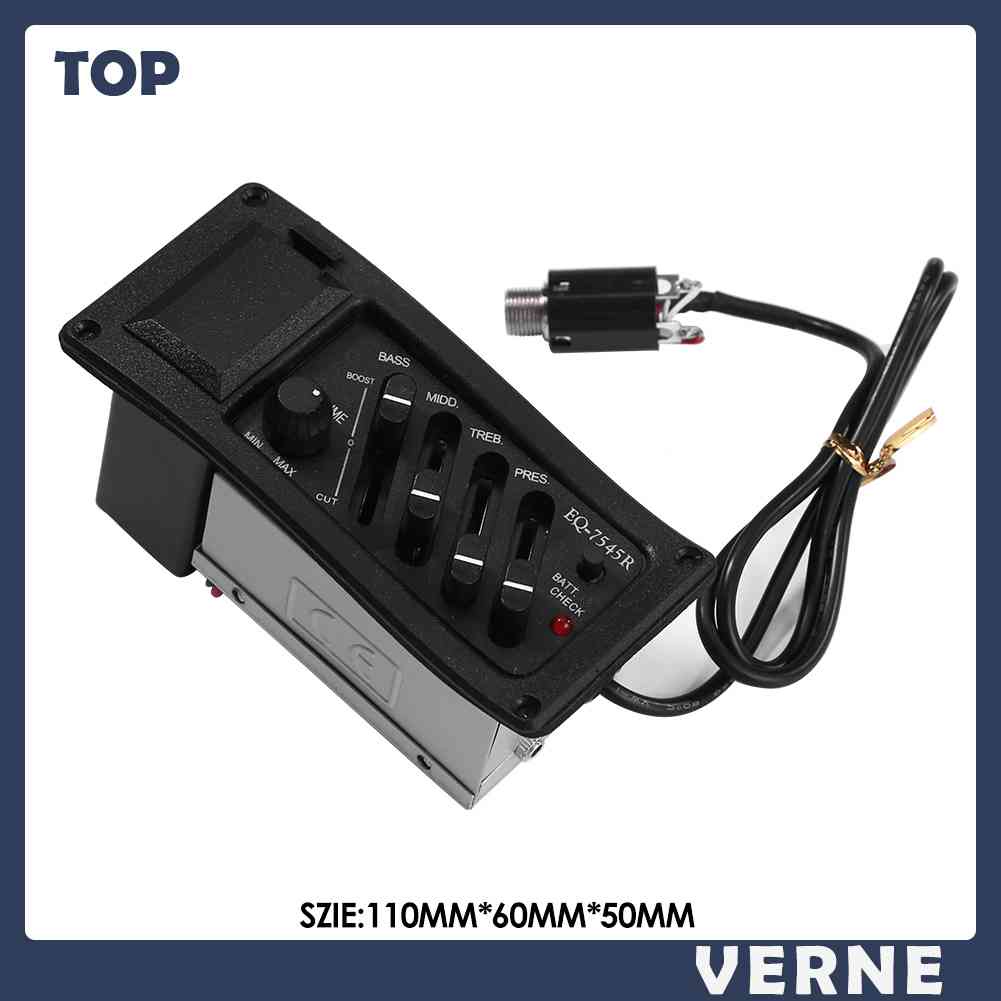 Pickup EQ-7545R 4 Band EQ Cho Đàn Guitar Acoustic