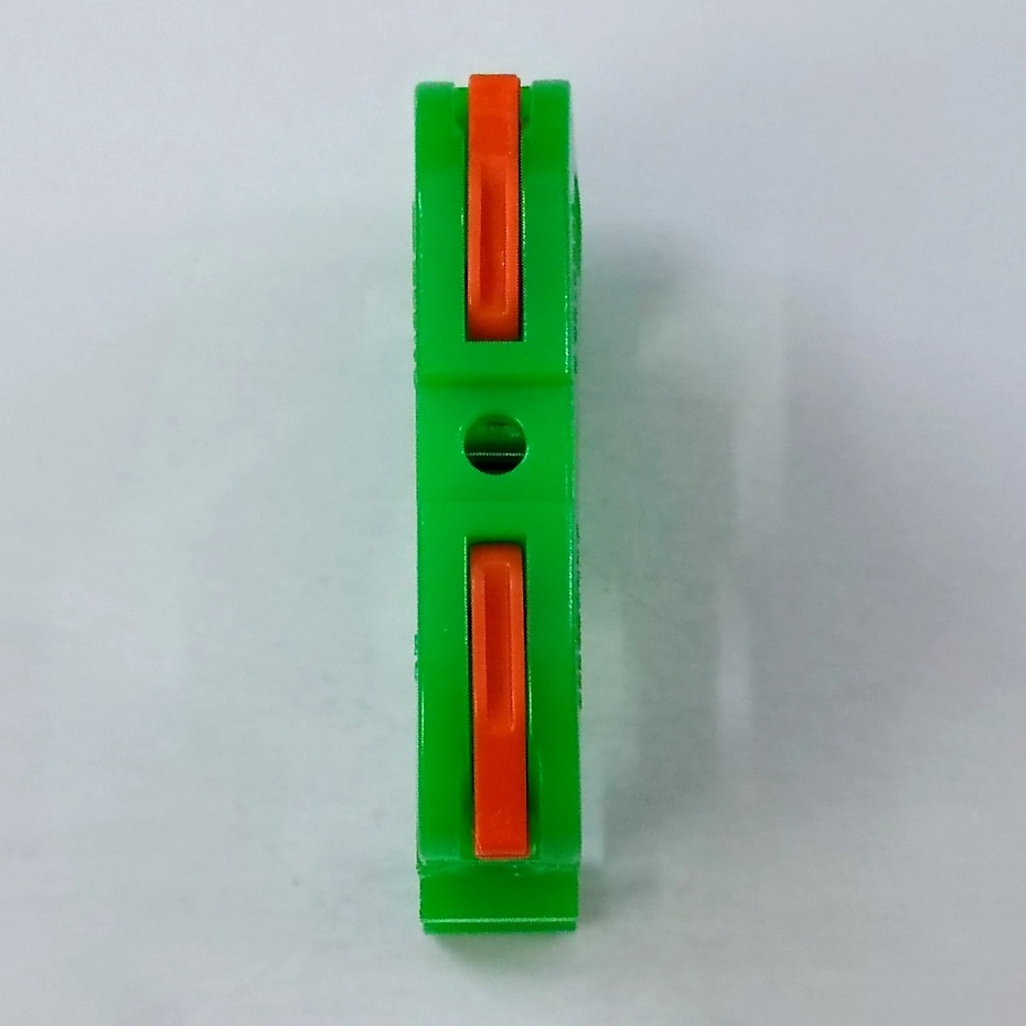 Combo 10 Cút Nối Dây Điện nhanh gắn ray PCT-211 màu xanh lá gồm đoạn ray và 2 cái chặn nhựa