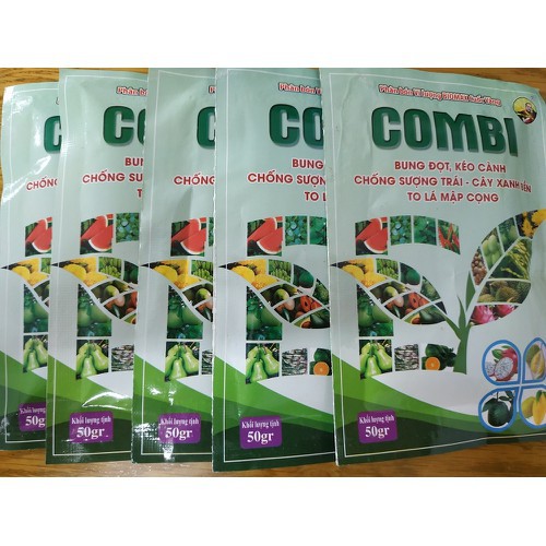 Combo 5 gói phân bón  vi lượng COMBI - gói 50 gram