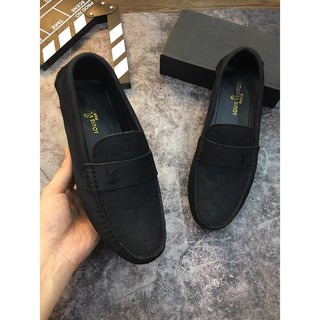[ Thời trang cao cấp ] Giày lười vân da Louis Vuitton siêu cấp