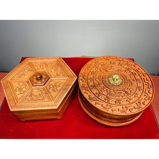Khay đựng bánh kẹo ngày tết gỗ hương sang trọng