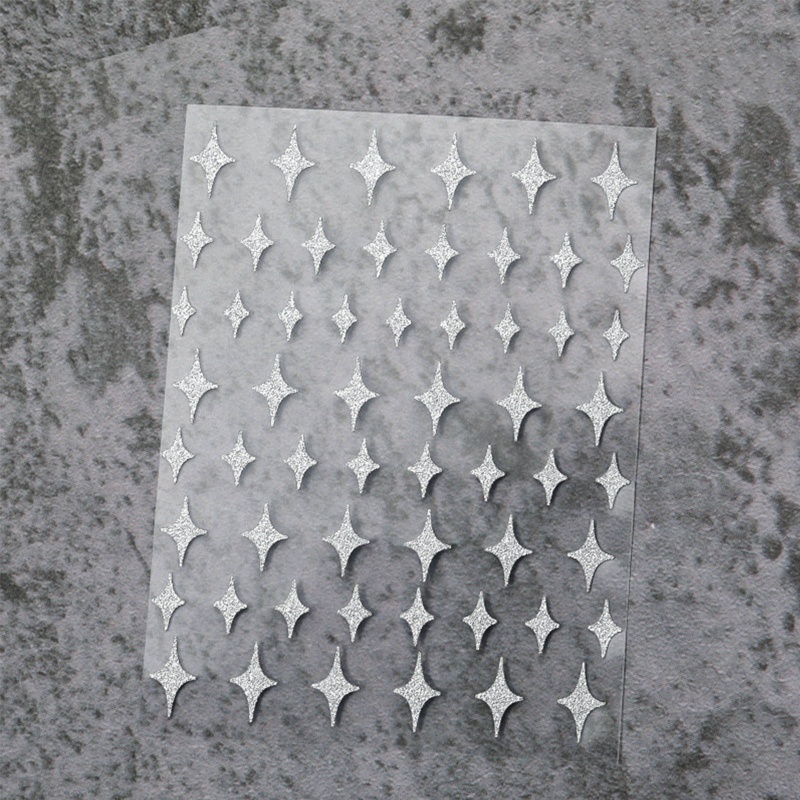 Giấy Foil 3D Ánh Bạc Lấp Lánh Dán Móng Nghệ Thuật