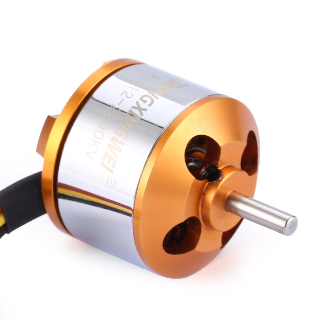 【điều khiển từ xa8/5】DXW A2212 2200KV 2-3S Outrunner Brushless Motor for RC Fixed Wing Airplane