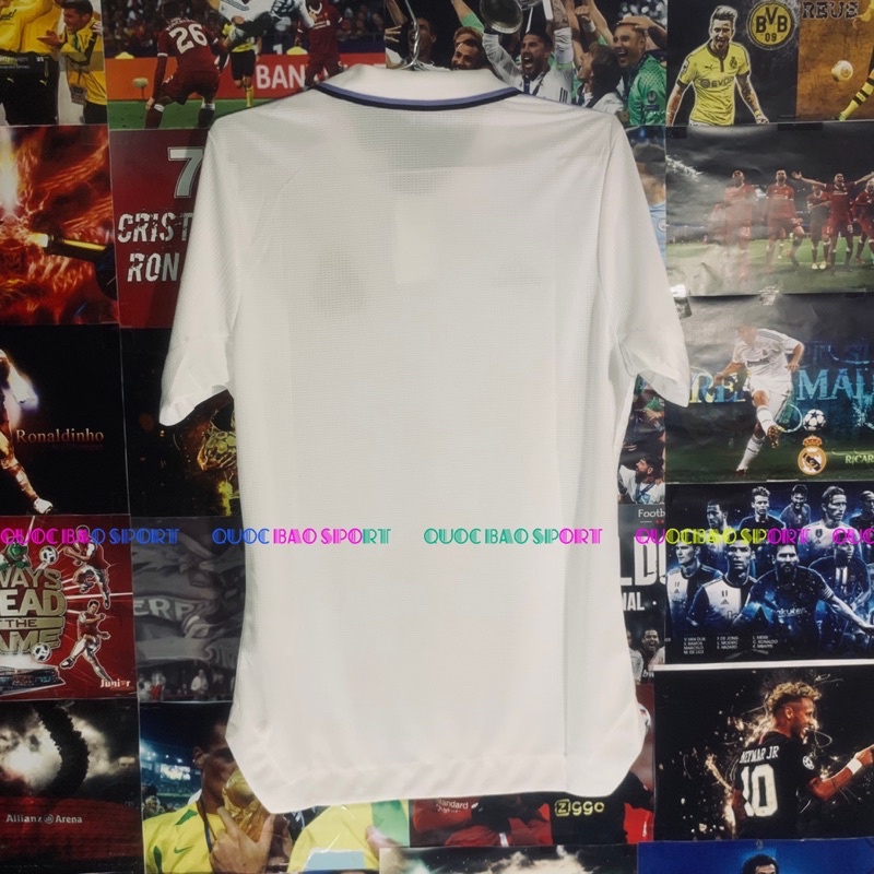 Bộ áo bóng đá Real Marid trắng sân nhà mùa 2022-2023