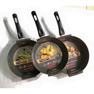 Chảo nhôm sâu lòng chống dính Cookplus Hard&Light Marble LHB9285-IH 28cm