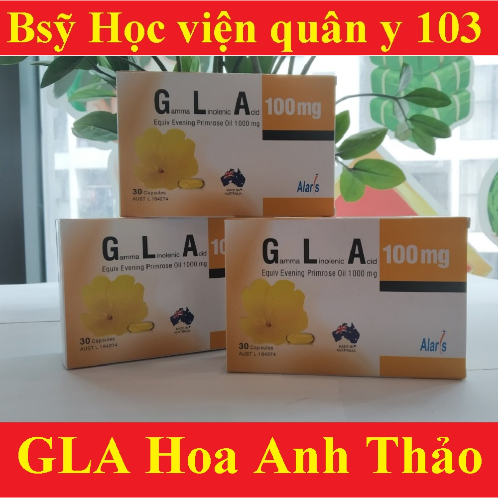 [CHÍNH HÃNG] Tinh dầu hoa anh thảo GLA 100mg -Cân bằng nội nội tiết tố nữ, hàng chính hãng của Úc [Gamma Linolenic Acid]