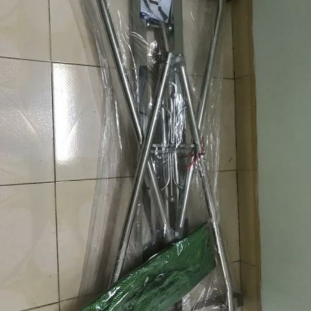 Võng xếp inox cỡ lớn- Ảnh thật- Có đánh giá thật của khách hàng đã mua