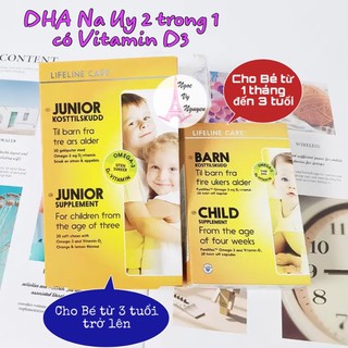 DẦU CÁ DHA JUNIOR LIFELINE CARE NA UY