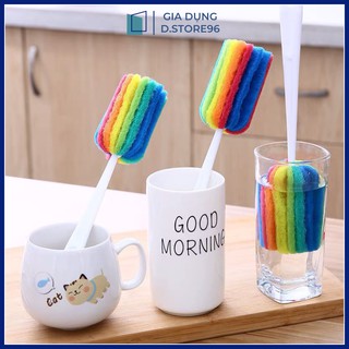 Dụng cụ cọ rửa ly cốc chén đa năng 7 màu