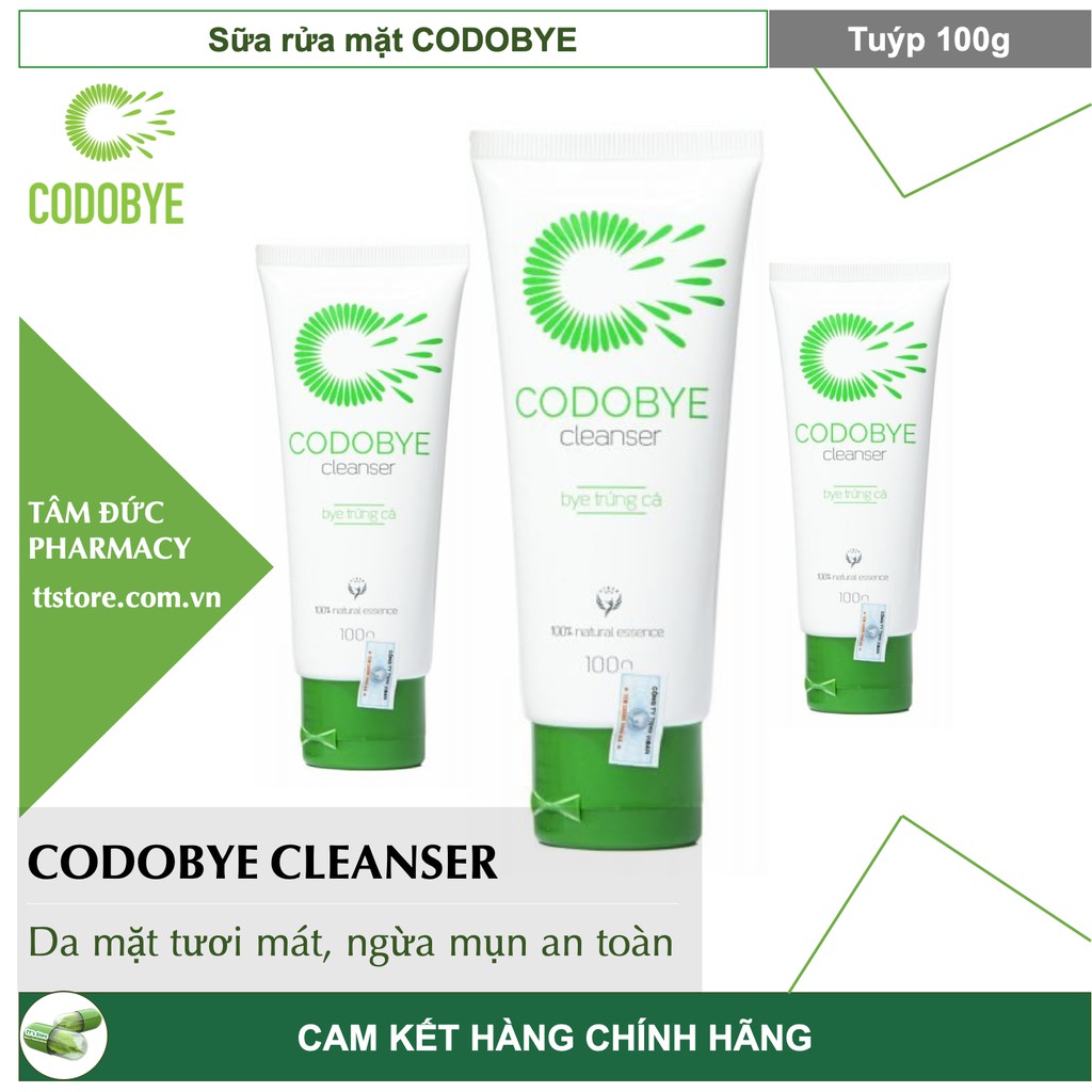 CODOBYE CLEANSER - Sữa rửa mặt ngừa mụn 100g