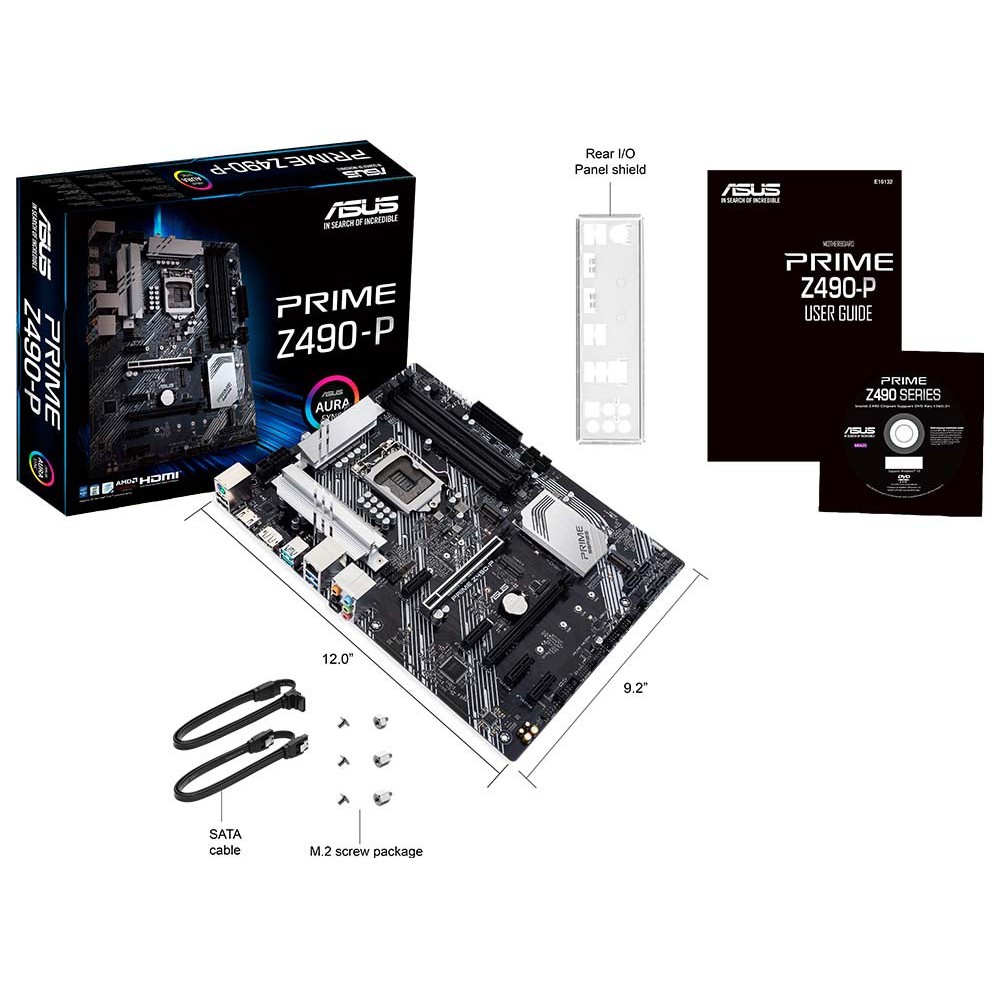 BO MẠCH CHỦ Mainboard ASUS PRIME Z490-P (Intel Z490, Socket 1200, ATX, 4 khe RAM DDR4)