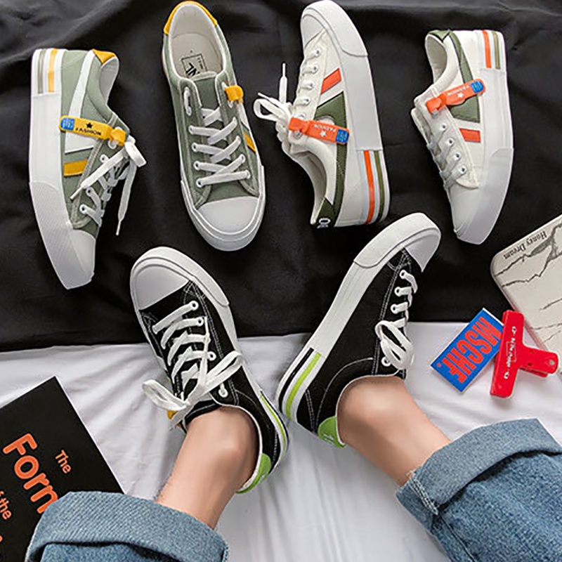 Giày Thể Thao Vải canvas Cổ Cao Thời Trang Phong Cách Cho Nam