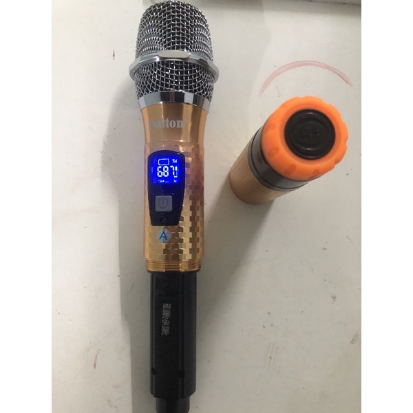 Micro kim cương không dây UHF chính hãng Dalton (Micro chuyên dùng kết nối các dòng loa kéo, bắt sóng xa 20m, chống hú)