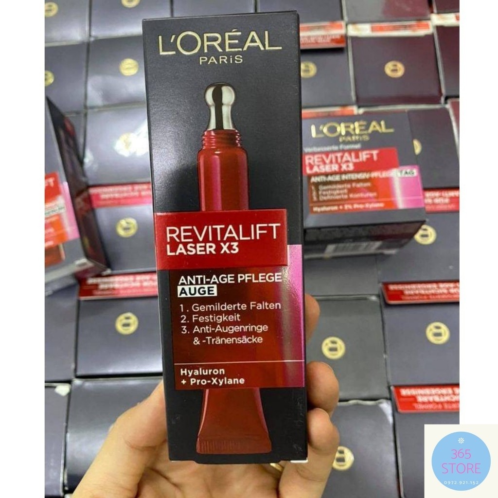 Kem Giảm Thâm, Chống Nhăn, Giảm Bọng Mắt LOREAL-15ml- Hàng Chuẩn Đức