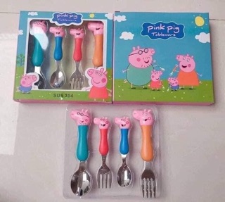 Bộ dĩa thìa peppa pig