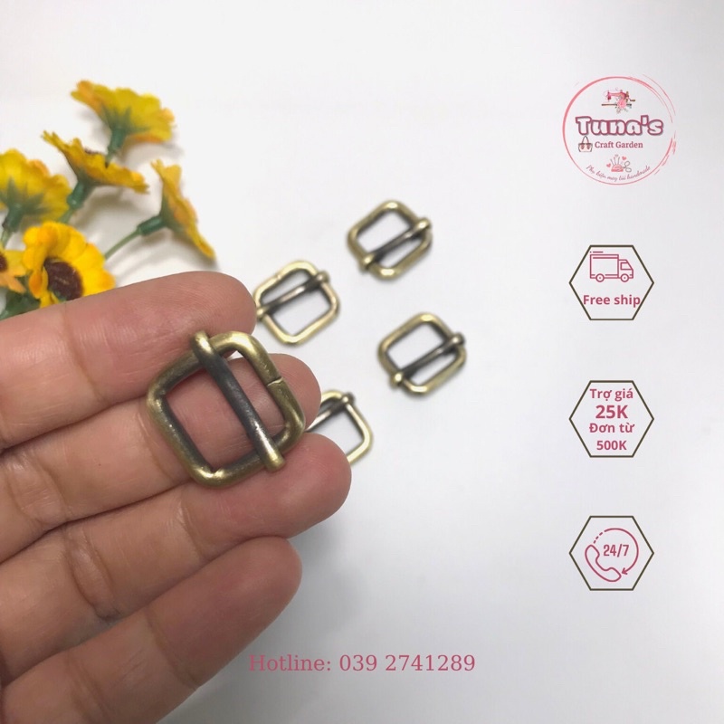 Khoen tăng giảm 1,3cm làm quai đeo túi xách, balo handmade