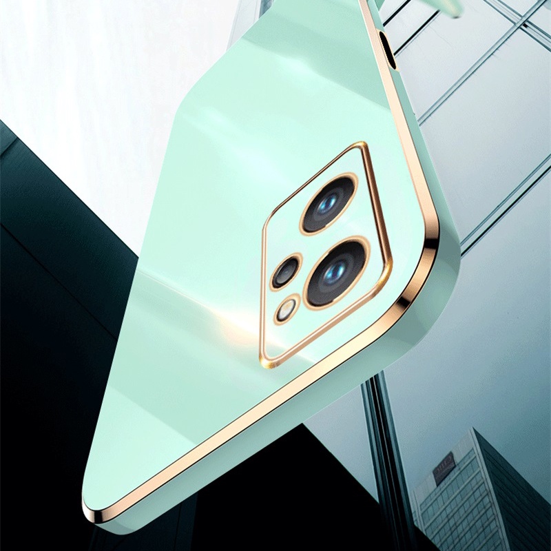 Ốp điện thoại Koosuk silicon mềm khung vuông mạ vàng cho Realme 9 Pro + 9i Realme9 Speed