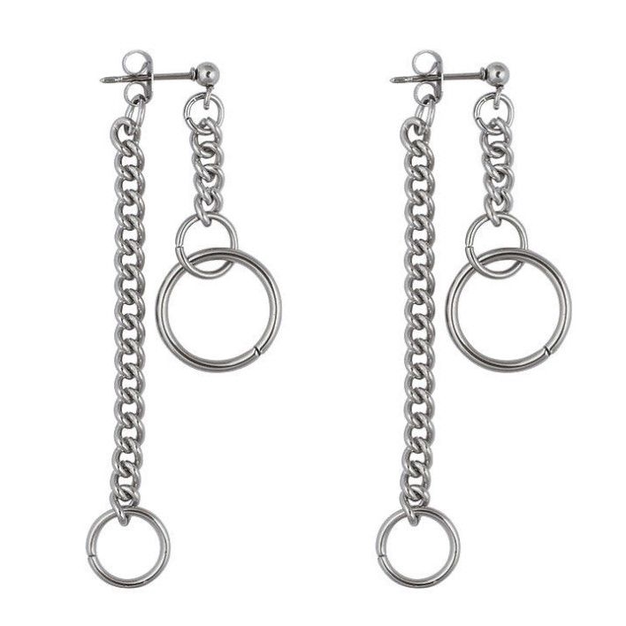 Khuyên Tai Dáng Dài Đơn Giản Cá Tính Phong Cách Hip-Hop