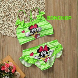 Freeship 99k toàn quốc_,Set đồ bé gái Bonchop đồ bơi Mickey bé gái