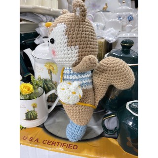 Sóc đeo túi hạt dẻ 22cm