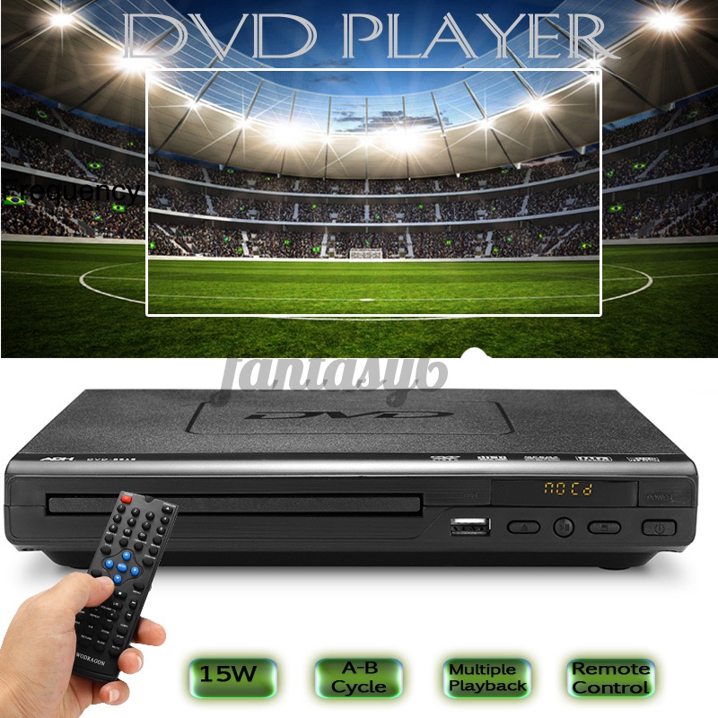 Đầu Đọc Đĩa Dvd 1080p Kèm Điều Khiển Từ Xa