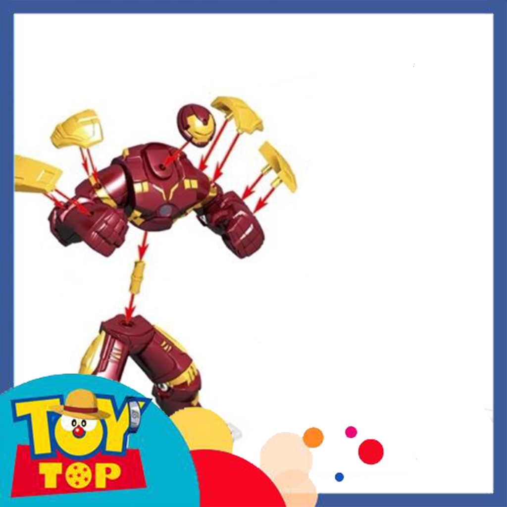 Đồ chơi lắp ráp ghép Bigfig Người Sắt Iron Man phiên bản Hulkbuster Igor xếp hình SY1184