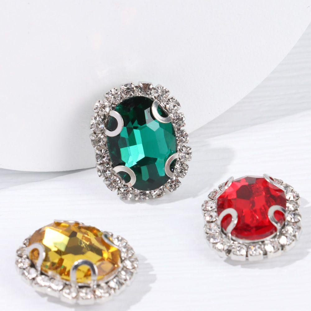 Heceh 10 Cái / Bộ|Nút Áo Hình Chim Cú Đính Đá Lấp Lánh