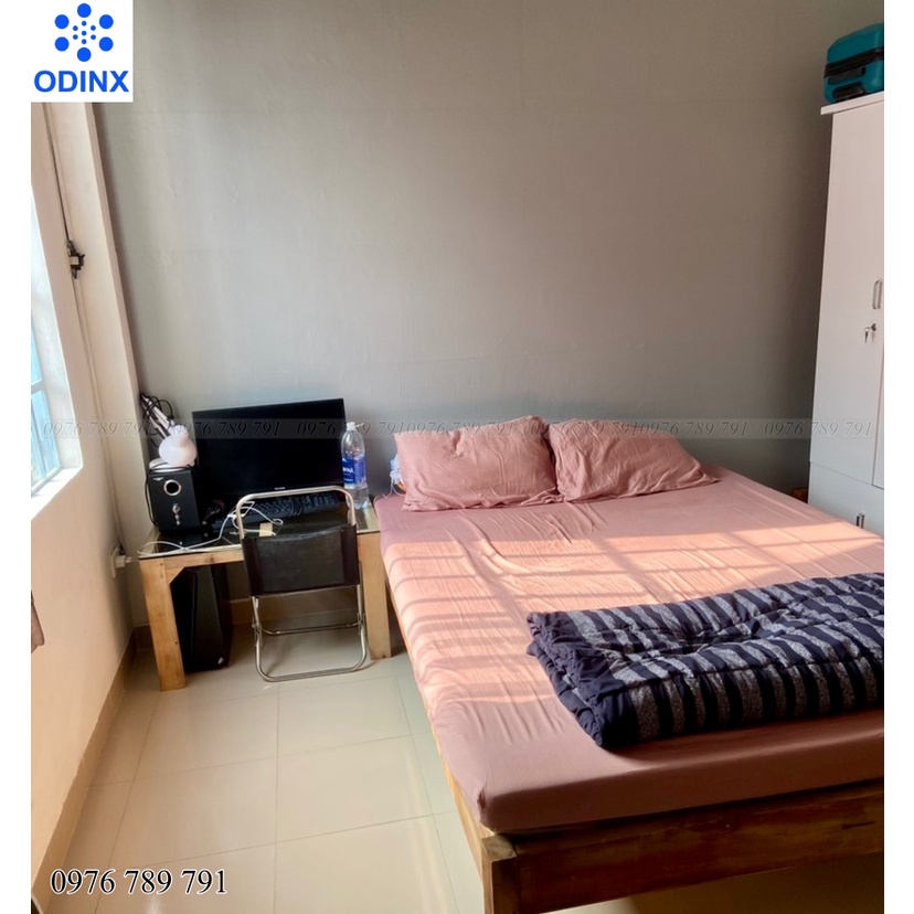 10m Giấy Dán Tường Màu Xám Nhạt Vân Vải Nhám Có Keo Sẵn, Decal Dán Tường 10m Vân Nổi Phòng Ngủ Đẹp