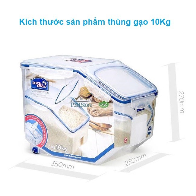 Thùng đựng gạo Lock&amp;Lock Special 5L HPL700 - 10Kg HPL510