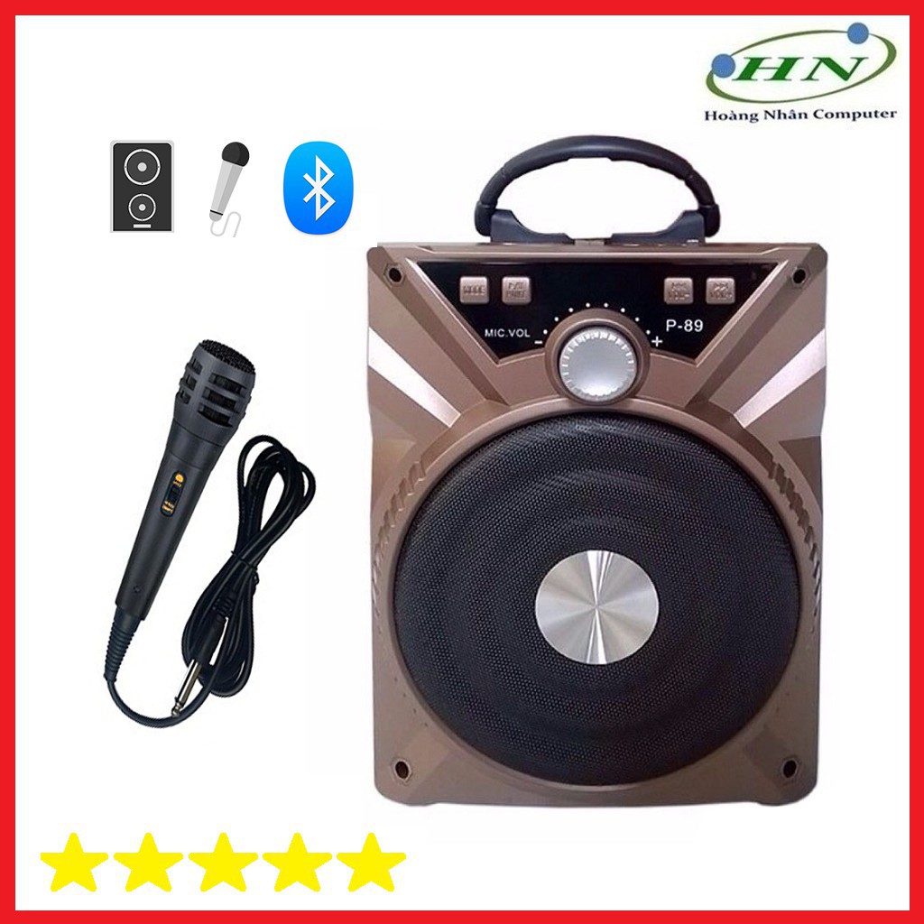 LOA KARAOKE XÁCH TAY MINI BLUETOOTH P88 + TẶNG KÈM MICRO  - Shopbansi