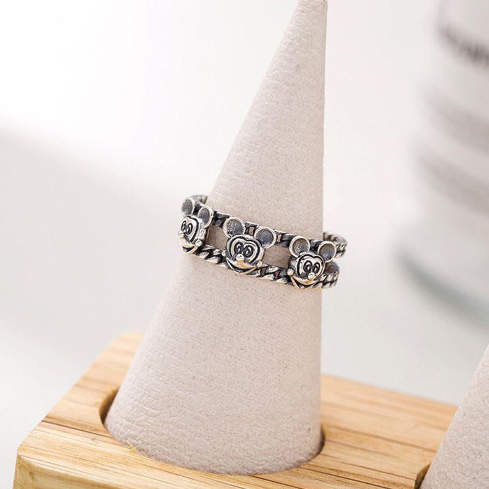 Nhẫn Hở Họa Tiết Hoạt Hình Phong Cách Cổ Điển Có Thể Điều Chỉnh