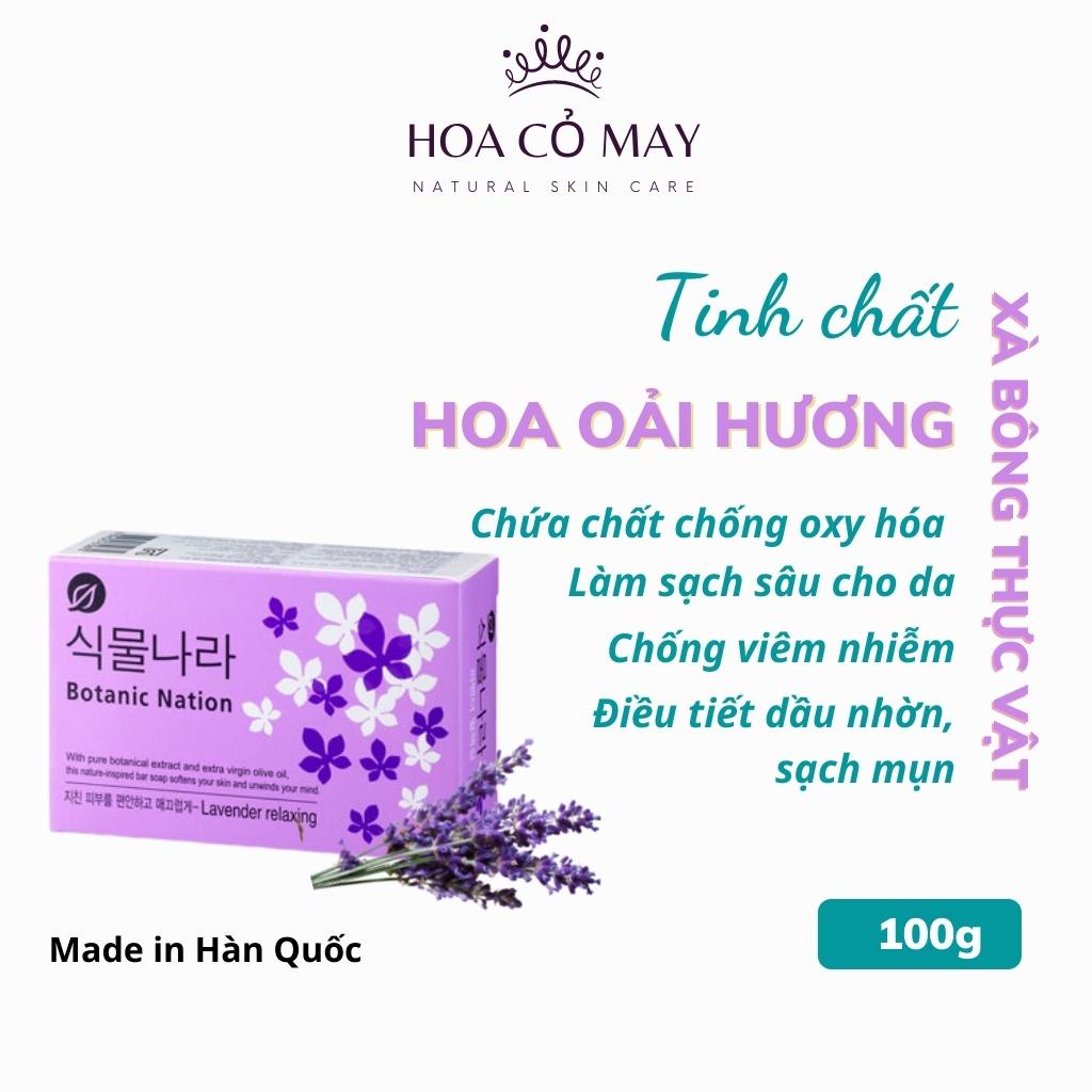 xà phòng tắm thảo dược thiên nhiên chiết xuất hoa oải hương Hàn Quốc, xà phòng cục soap trắng da ngừa mụn | BigBuy360 - bigbuy360.vn