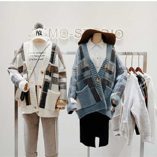 Áo khoác cardigan chất liệu dệt kim xinh xắn thời trang dáng rộng thời trang cho nữ