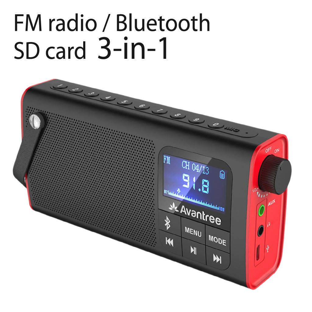 [FreeShip - Hàng Chính Hãng] Đài FM AVANTREE SP850 - A2023 kiêm loa bluetooth