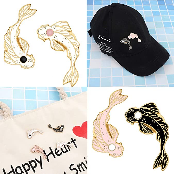 Pin cài áo cá Koi Nhật Bản ver2 - GC049
