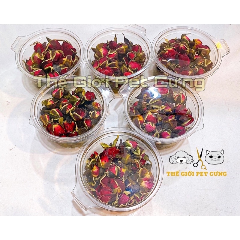 Búp Hoa Hồng Sấy 10gr Hamster Thỏ Bọ Nhím Sóc