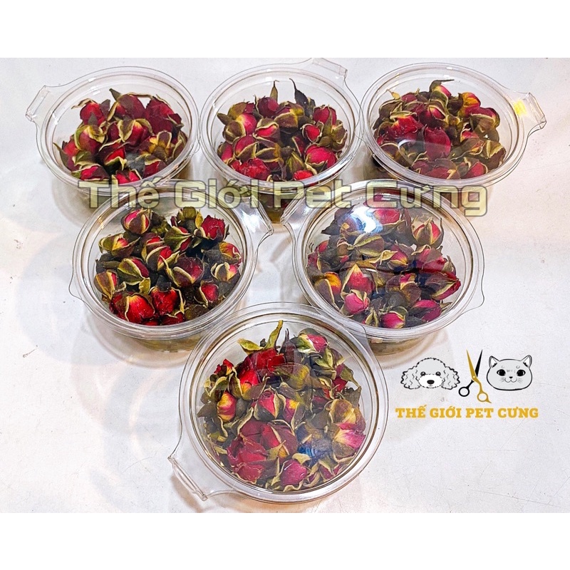 Búp Hoa Hồng Sấy 15gr Hamster Thỏ Bọ Nhím Sóc