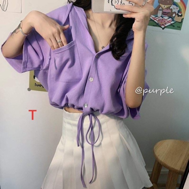 Áo crt mũ dây rút eo Trơn TTB886 | BigBuy360 - bigbuy360.vn