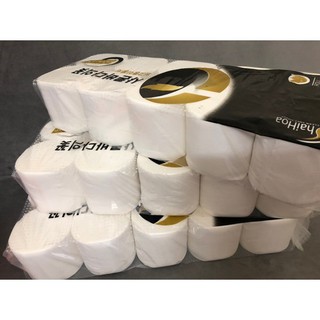 [Mã BUIDSALE giảm tối thiểu 10% đơn 150k] GIẤY VỆ SINH HẢI HOA ĐEN KHÔNG LÕI 10 CUỘN 3 LỚP 4.8