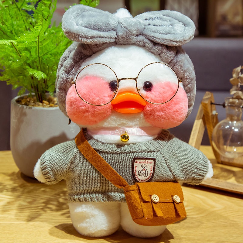 Thú Nhồi Bông Hình Chú Vịt Vàng Siêu Dễ Thương Làm Quà Tặng Tốt Nghiệp